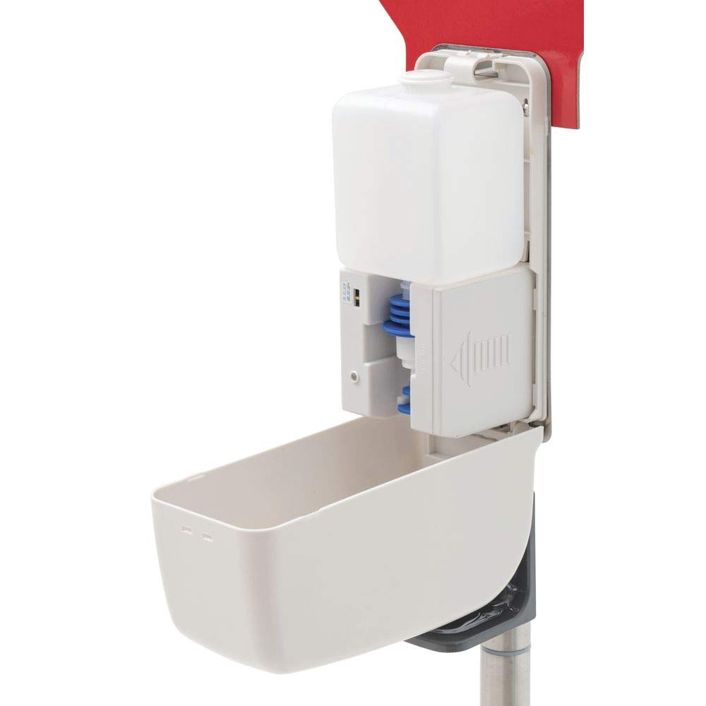 Floor Standing Hand Soap Dispenser by HUBERT – Plastic, White, Model 699whitestand