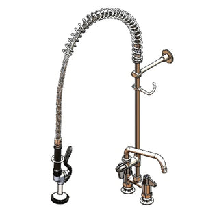 T&S Brass and Bronze Works 5PR-4DLS08 Pre-Rinse Faucet - Default Title