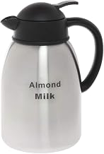 HUBERT Cream Server with Etched Almond Milk Imprint 1.9 L Stainless Steel