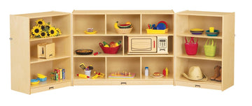 Maxi Mobile Triple Fold-N-Lock by Jonti-Craft – X-Large, Wood, Wood Grain, Model 0366JC