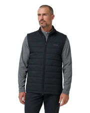 Mens Point Of Sail Vest Black Medium by TravisMathew – Medium, Polyester Blend, Black, Model A46644_0BLK_