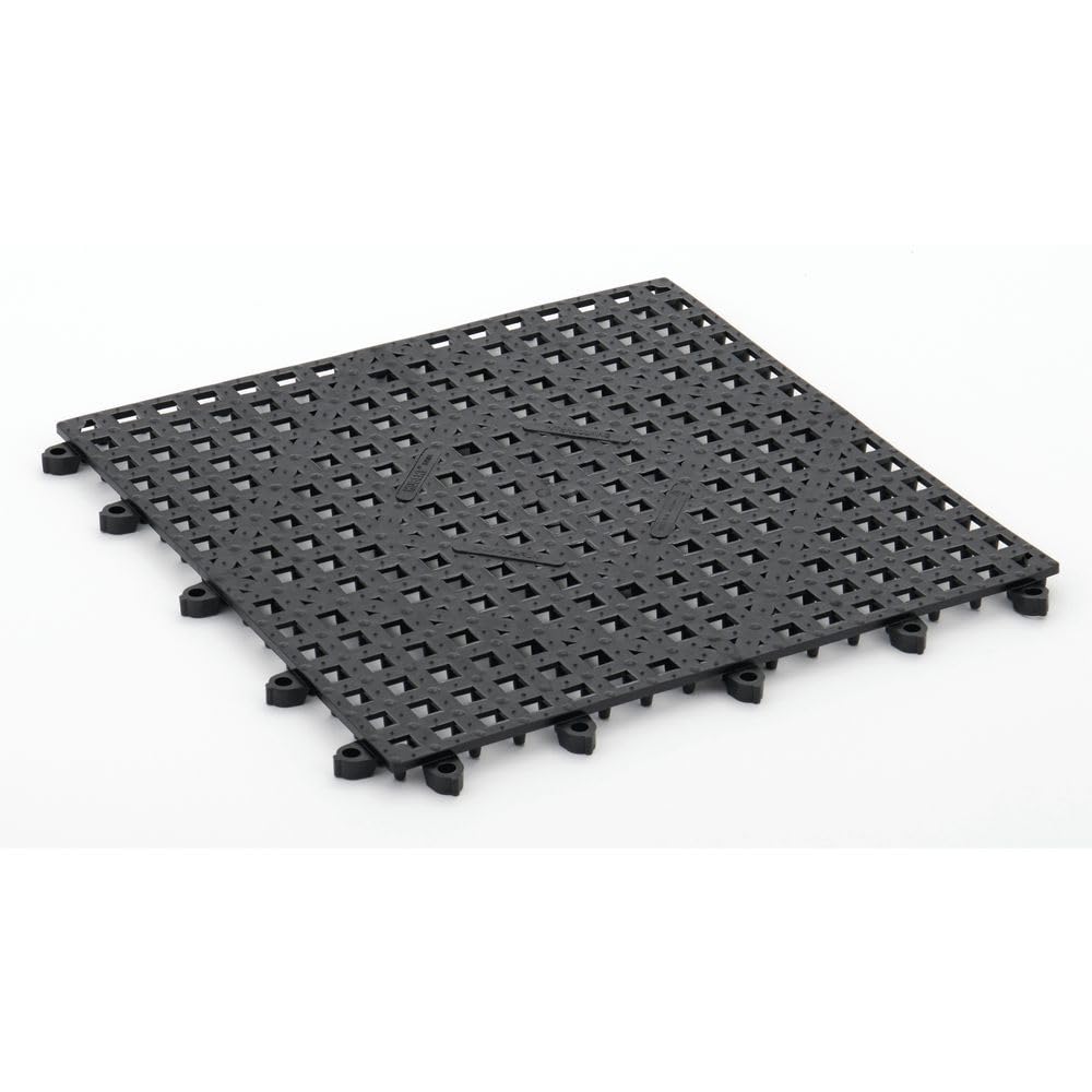 Black PVC Bar Mat - 12"L x 12"W by HUBERT – Commercial Grade