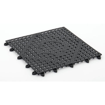 Black PVC Bar Mat - 12"L x 12"W by HUBERT – Commercial Grade