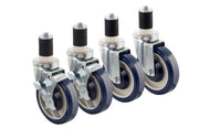 Krowne Economy Series 1-5/8" Stem Work Table Caster – Metal, stainless-steel, Model 30-129S