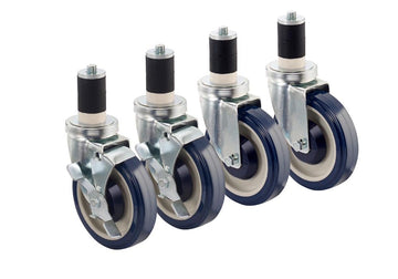 Krowne Economy Series 1-5/8" Stem Work Table Caster – Metal, stainless-steel, Model 30-129S