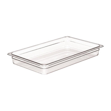 Camwear Food Pan by Cambro – 1/1 by 2-Inch, 2.0 inches, Polycarbonate, Clear, Pack of 6