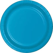 Creative Converting Touch of Color 24 Count Paper Lunch Plates, Turquoise