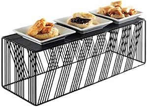 Cal-Mil 4103-7-13 Portland Riser, 20-1/8 inches W x 7 inches D x 7 inches H, Rectangular, Removable Bread Board, Iron Wire, Priced Per Each