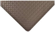 Notrax Antifatigue Mat, 4 ft. L x 3 ft. W, 9/16" Thickness, Vinyl, Diamond Plate, Black 509S0034BL - 1 Each
