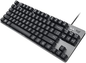Logitech K835 TKL Wired Mechanical Keyboard with Aluminum Frame and Linear Red Switch