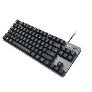 K835 TKL Wired Mechanical Keyboard with Aluminum Frame and Linear Red Switch by Logitech – Black / Black, Model 503080010100