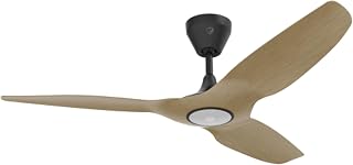 Big Ass Fans Haiku L 52" Smart Ceiling Fan with LED Light, Whisper-Quiet Indoor Ceiling Fan, WiFi App Control, Alexa & Google Compatible, Caramel/Black