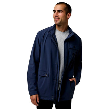 Cotton by TravisMathew – XX-Large, Leather, Mood Indigo, Model Horizon Jacket