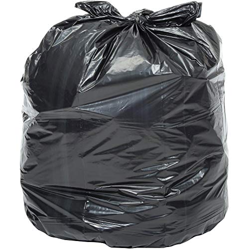 20-30 Gallon Medium Duty Black Trash Bags by Napco Bag And Film – 250 Count (Pack of 1), 30.0 gallons, Linear Low Density Polyethylene, Black, Model RB3731