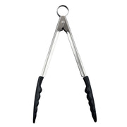 Silicone Tong 9.5" Black by Cuisipro – 9.5", Stainless Steel, Black, Model 1460
