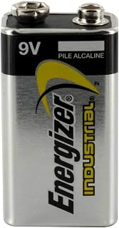 Energizer Industrial Alkaline General Purpose Battery, 9 V, Each