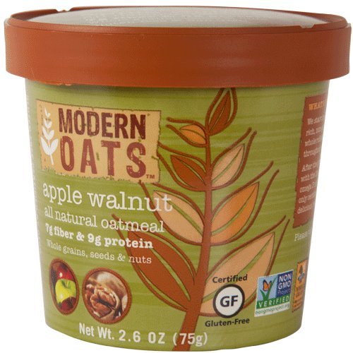 Modern Oats Apple Walnut / 2.6 Ounce (Pack of 6) / 6 Breakfast Foods