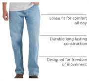 Men's Legendary Loose Jean Jones 33W x 30L by Lee – Cotton, Spandex, Jones, Model 112353940