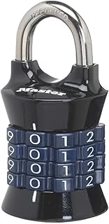 Master Lock Combination Padlock, Set Your Own Combination Gym Lock 1535D | Resettable Combination Lock For Gym Lockers, School Lock, Indoor Lock, 4-digit Combination, 1-1/2-inch Wide