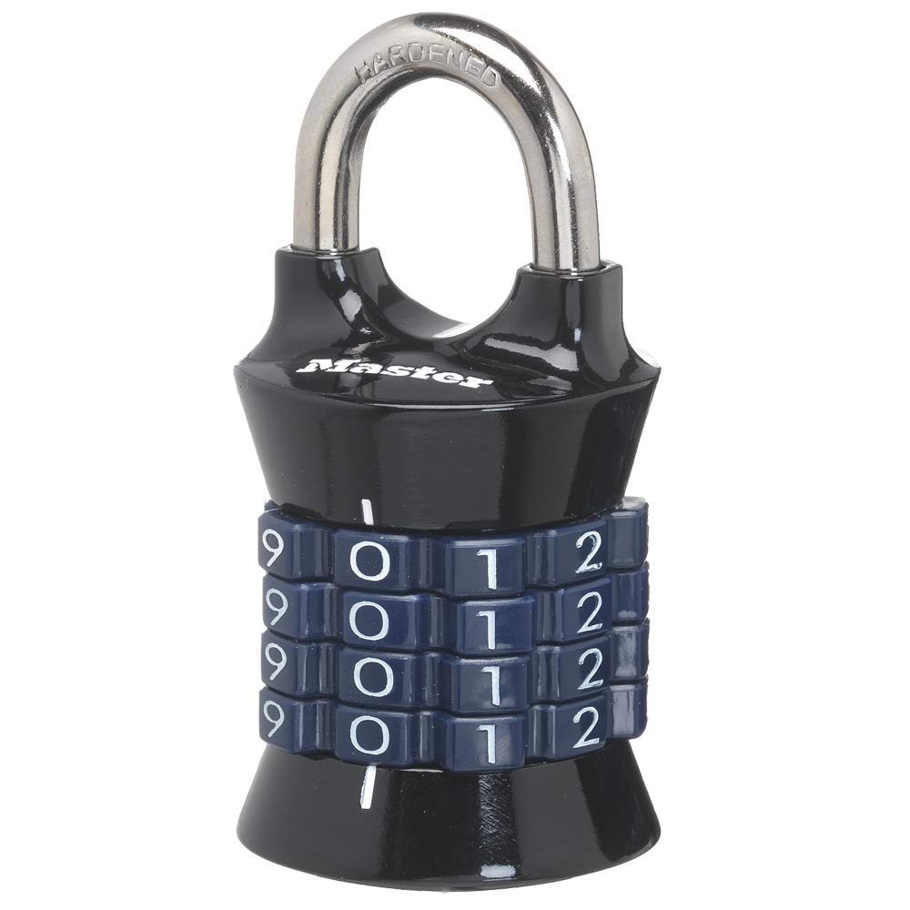 Combination Padlock by Master Lock – 1 Pack, Metal, Assorted; colors may vary, Model 1535D