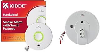 Smart Smoke Detector WiFi Alexa Compatible Hardwired Alarm & Kidde Heat Detector Hardwired Interconnectable Alarm