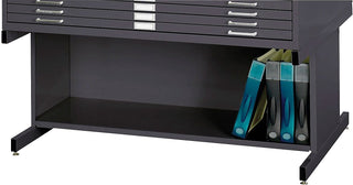 Open Base 20" H by Safco – High Base, Alloy Steel, Black, Model 4977BL