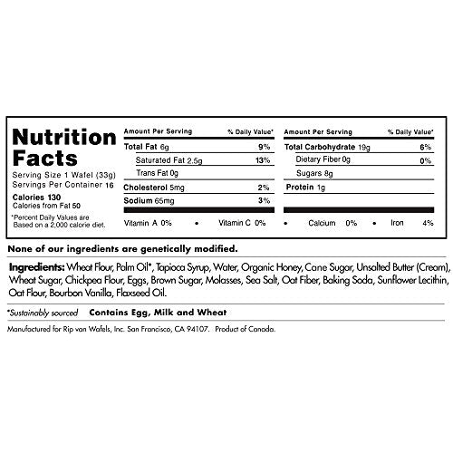 Rip Van Wafels Honey/Oats Amsterdam / 1.2 Ounce (Pack of 16) / 1 Outdoor Recreation
