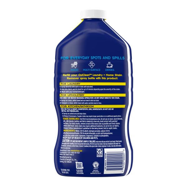 Household Laundry Stain Remover Bundle Pack by OxiClean – 56 Fl Oz (Pack of 1), Model CD00045