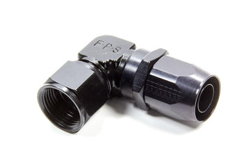 Performance Systems #12 X 90 Low Profile Forged Hose End Black by Fragola – Stock, Stainless Steel, Black, Model 109112-BL