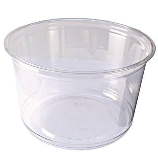 Alur 16 Ounce Plastic Deli Container - 500 / CS by Fabri-Kal – 16 ounces, 16.0 fluid_ounces, Clear, Pack of 500, Model 9501034