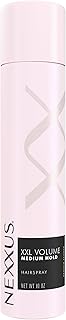 Nexxus XXL Volume Hairspray Medium Hold & Humidity Protection 10 oz | For flat hair - delivers 48 hour volume and flexible hold with shine and humidity protection.