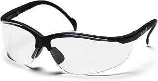 Pyramex Safety Products Venture II Safety Glasses, Black Frame with Clear Lens SSB1810S 1Box/12Each