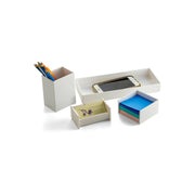 4-Piece Desk Organizer Set by Officemate – White, Model 21532W