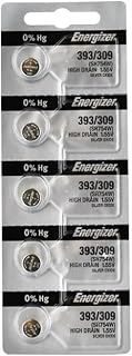 Energizer 393 Button cell batteries, 1.5 V, 5/pack (Eveready # )