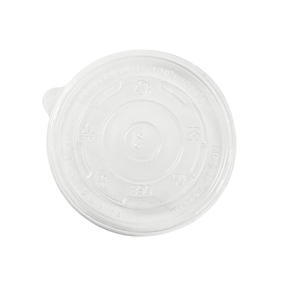 Karat C-KDL100-PP 12 oz PP Food Container Flat Lids (Case of 1000)