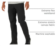 Men's Extreme Motion Canvas Cargo Pant Black 36W x 32L by Lee – 36W x 32L, Cotton, Black, Model 42711-01-36W x 32L