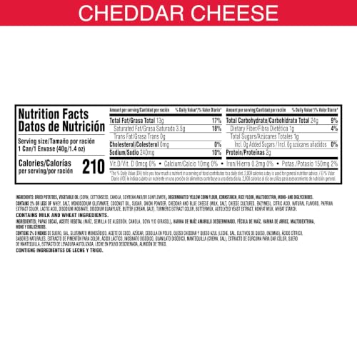Pringles Cheddar Cheese / 1.4 Ounce (Pack of 12) / No Color Potato