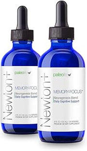 Newton+ Premium Brain Supplement for Memory, Focus and Concentration. Enhances Cognitive processes and Mental Clarity. 60 Servings. (2-Pack)
