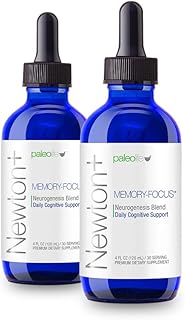 Newton+ Premium Brain Supplement for Memory, Focus and Concentration. Enhances Cognitive processes and Mental Clarity. 60 Servings. (2-Pack)