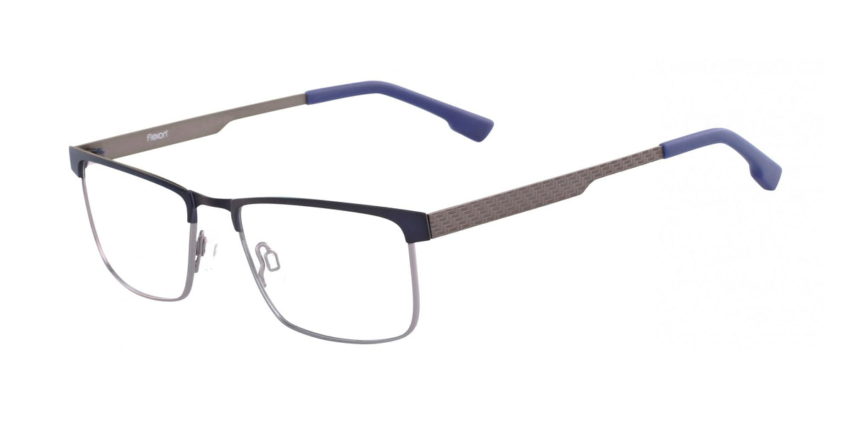 E1035 N 412 NAVY 52/17/140 MALE Eyewear Frame by Flexon – 52/17/140, Plastic, Navy, Model FLEXON E1035 N