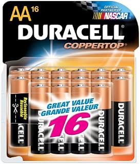 DURACELL Batteries, AA Size, 16-Count Packages (Pack of 2)