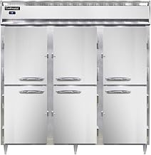 DL3R-SA-PT-HD Designer Line Three Section Pass-Thru Refrigerator, Stainless Exterior & Half-Height Doors
