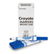 Crayola Blue / 12 Count (Pack of 1) / Chisel Coloring Pens & Markers