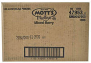 Motts Mixed Berry Fruit Snacks by Mott's – 1.6 Ounce, Pack of 144