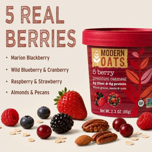 Modern Oats 5 Berry / 2.3 Ounce (Pack of 12) / 12 Breakfast Foods