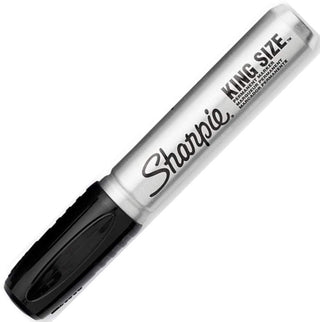 Permanent Marker Chisel Tip Black Durable Aluminum Barrel Carded by Sharpie – 1 Count (Pack of 3), Aluminum, Black, Pack of 3, Model 15101