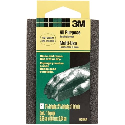 3M Clear / 3-3/4 in x 2-5/8 in / Fine/Medium Sanding Sponges