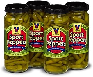 Vienna Beef Vienna Chicago Style Sport Peppers 12oz (4 Pack)