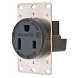 Wiring Device-Kellems Receptacle by Hubbell – Thermoplastic, Black, Model HBL9367
