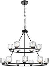 Cadence 15 Light Chandelier Black
